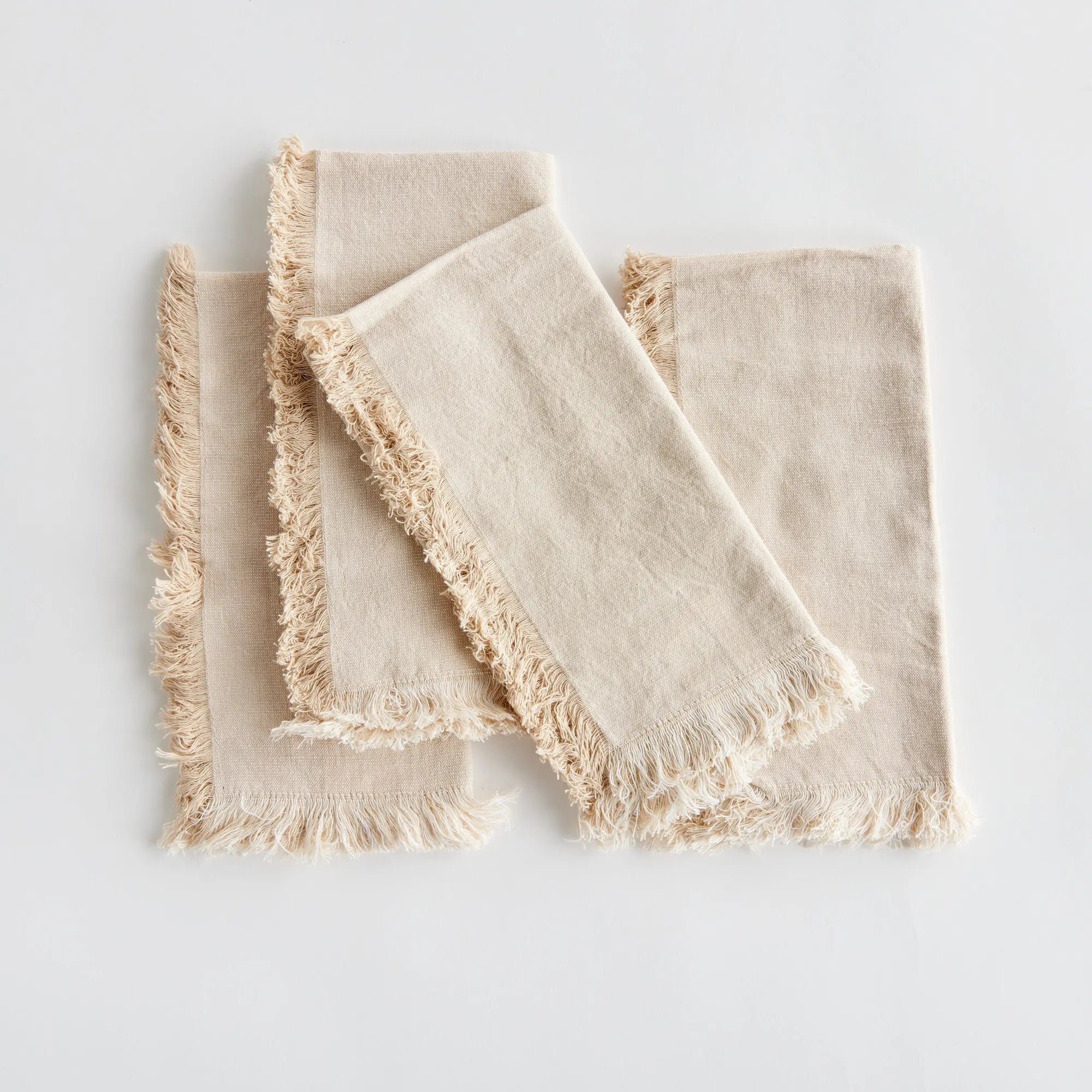Aura Cotton Dinner Napkins - Set of 4 | Soft, Durable & Machine Washable - Villa Decor & Design