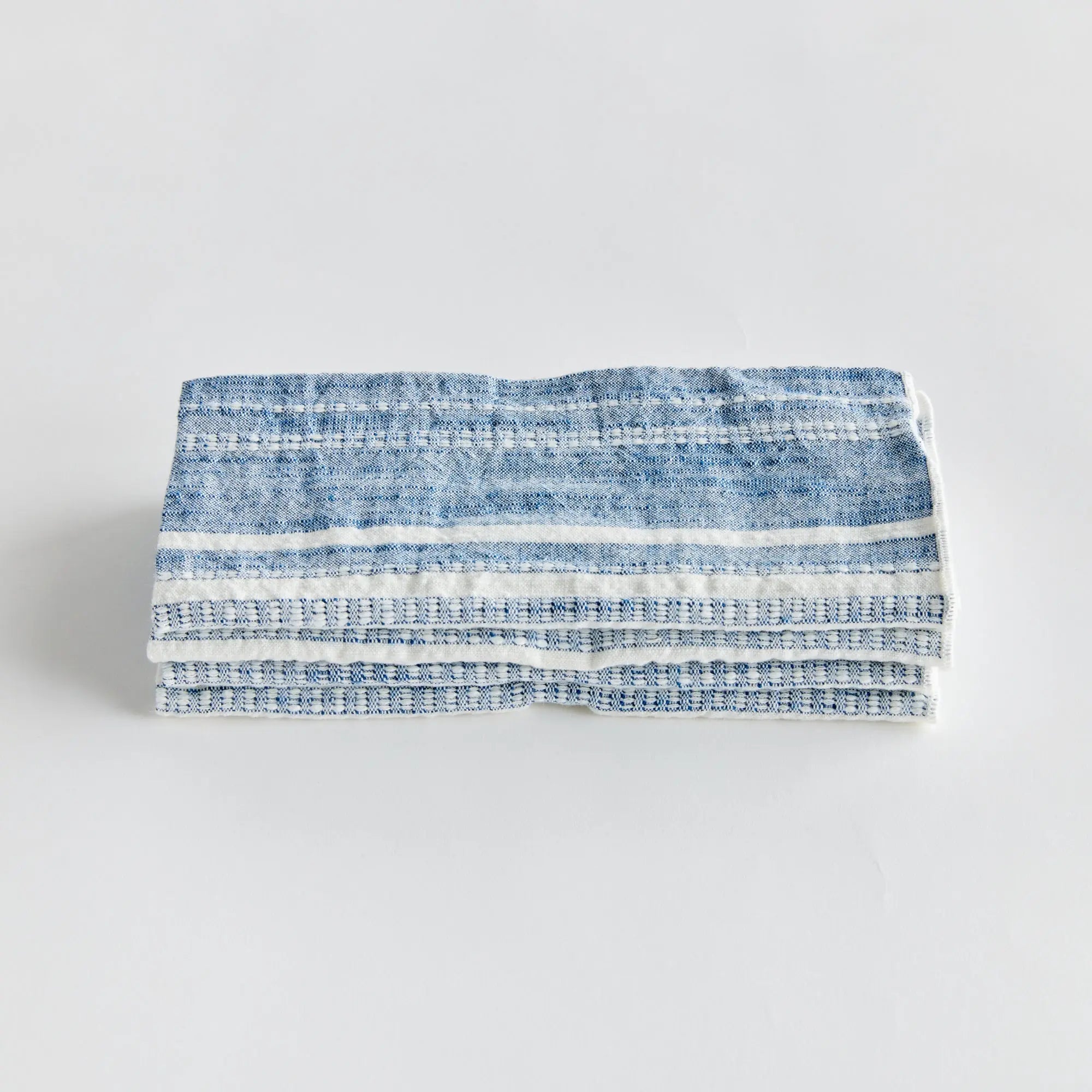 Brenna Blue Cotton Dinner Napkins