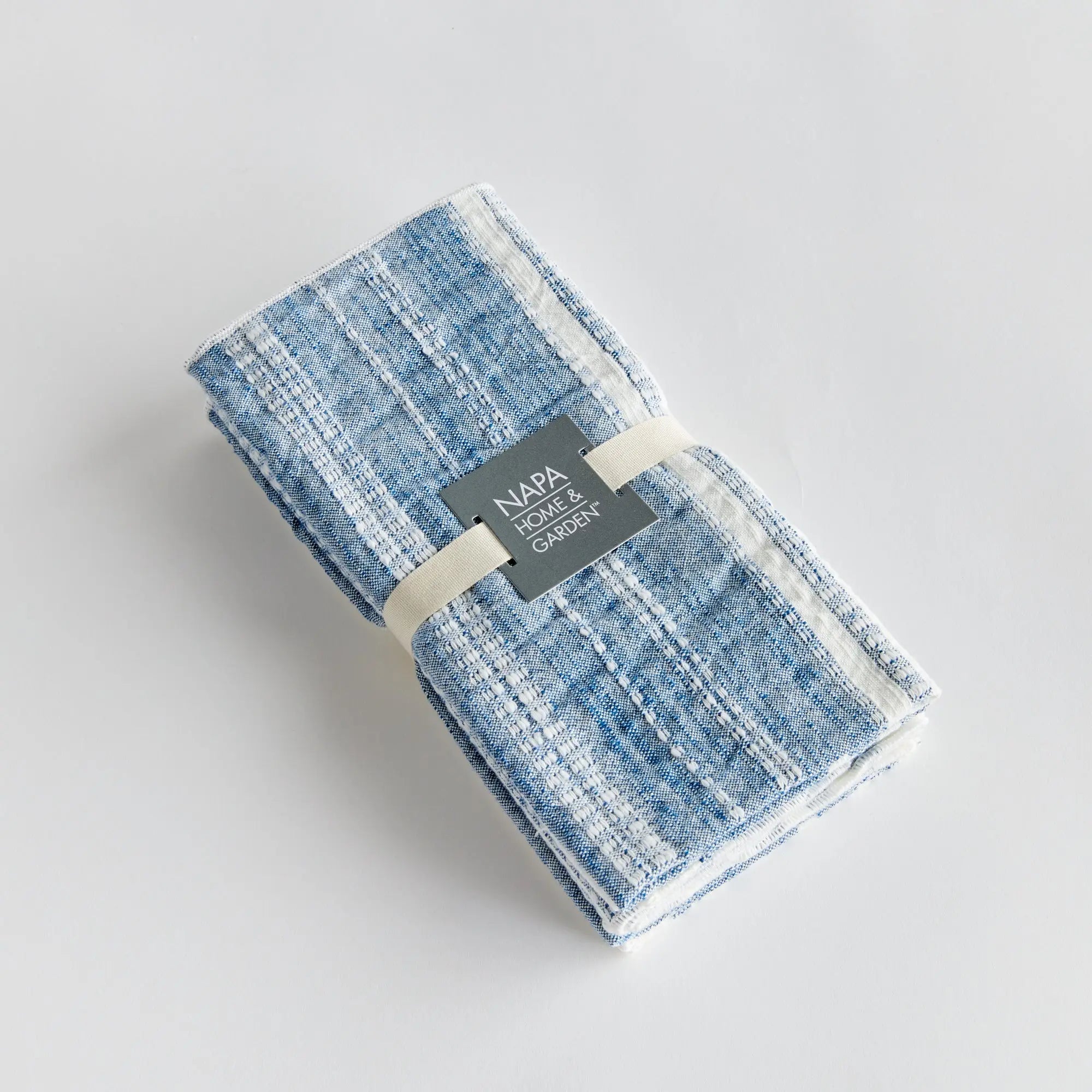 Brenna Blue Cotton Dinner Napkins