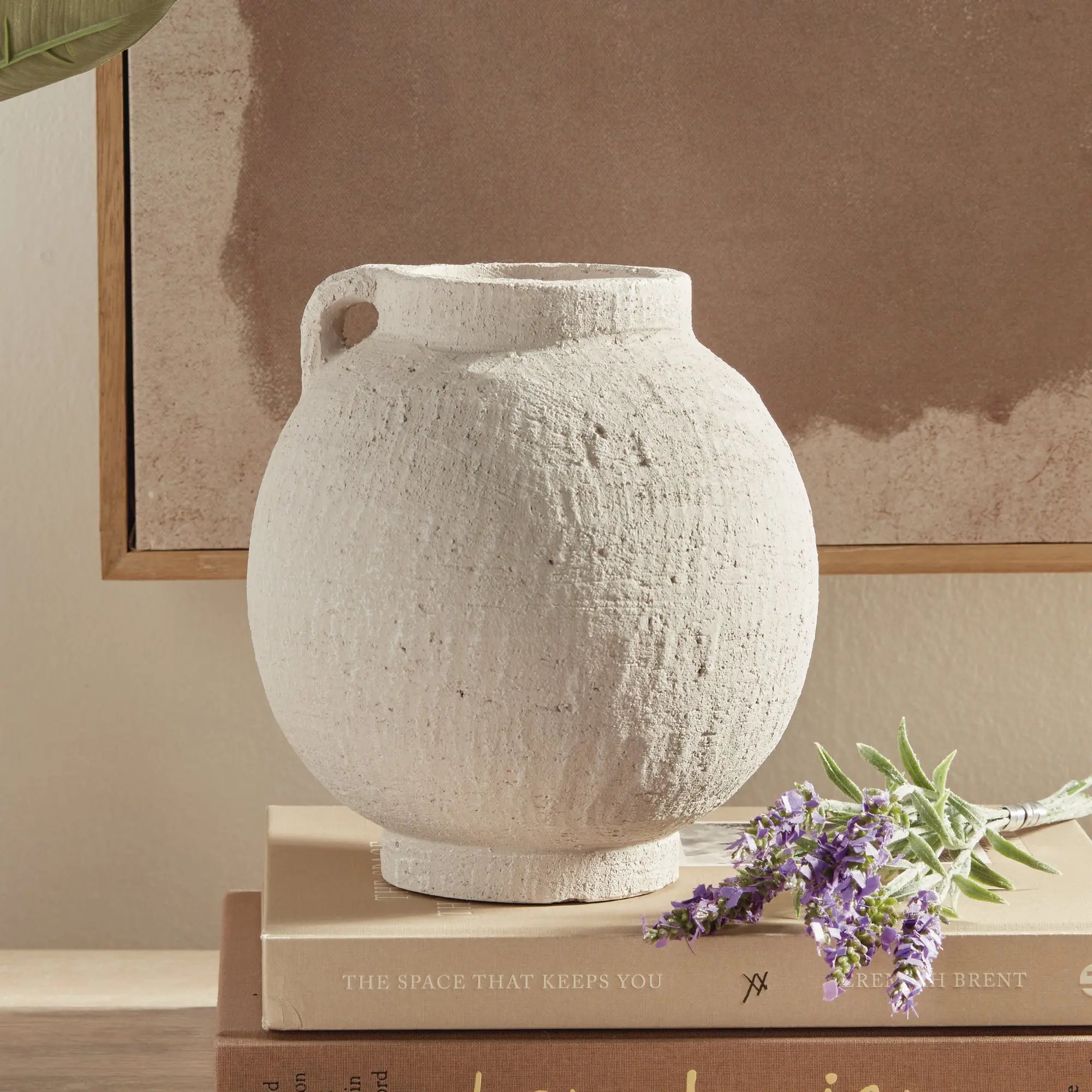 Gianna white terracotta vases – small