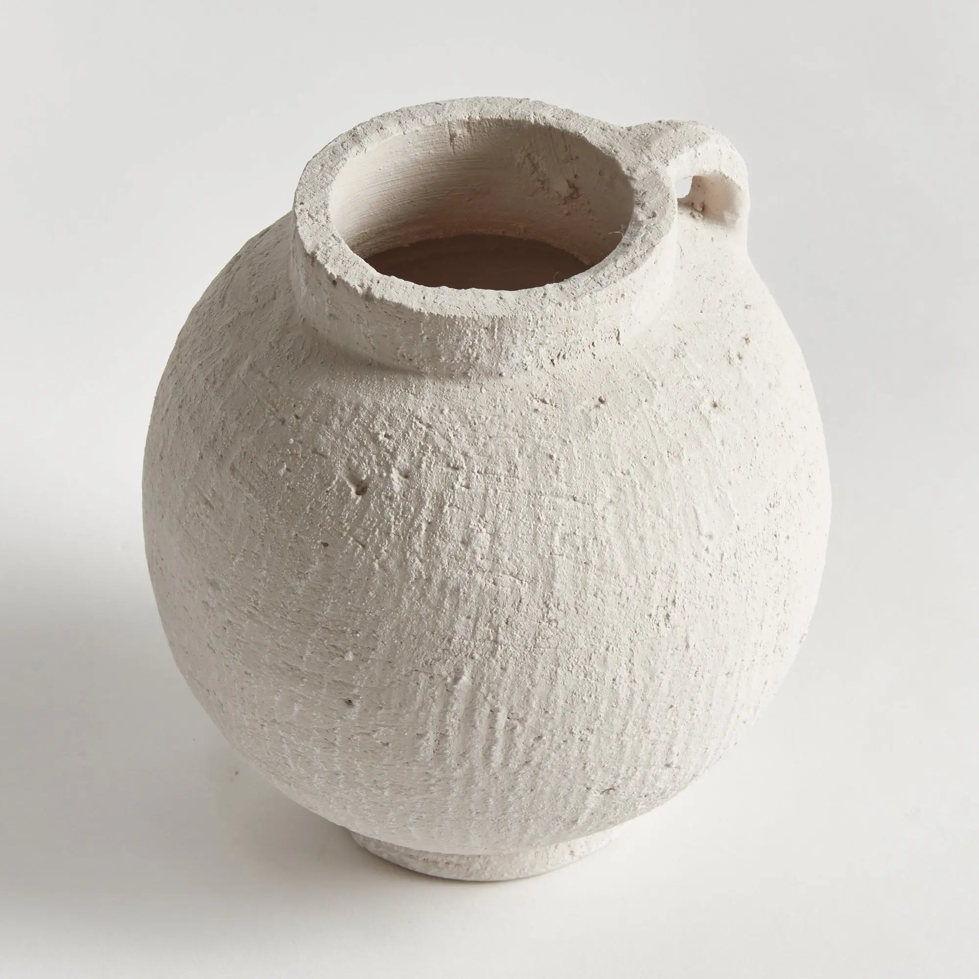 Gianna white terracotta vases – small