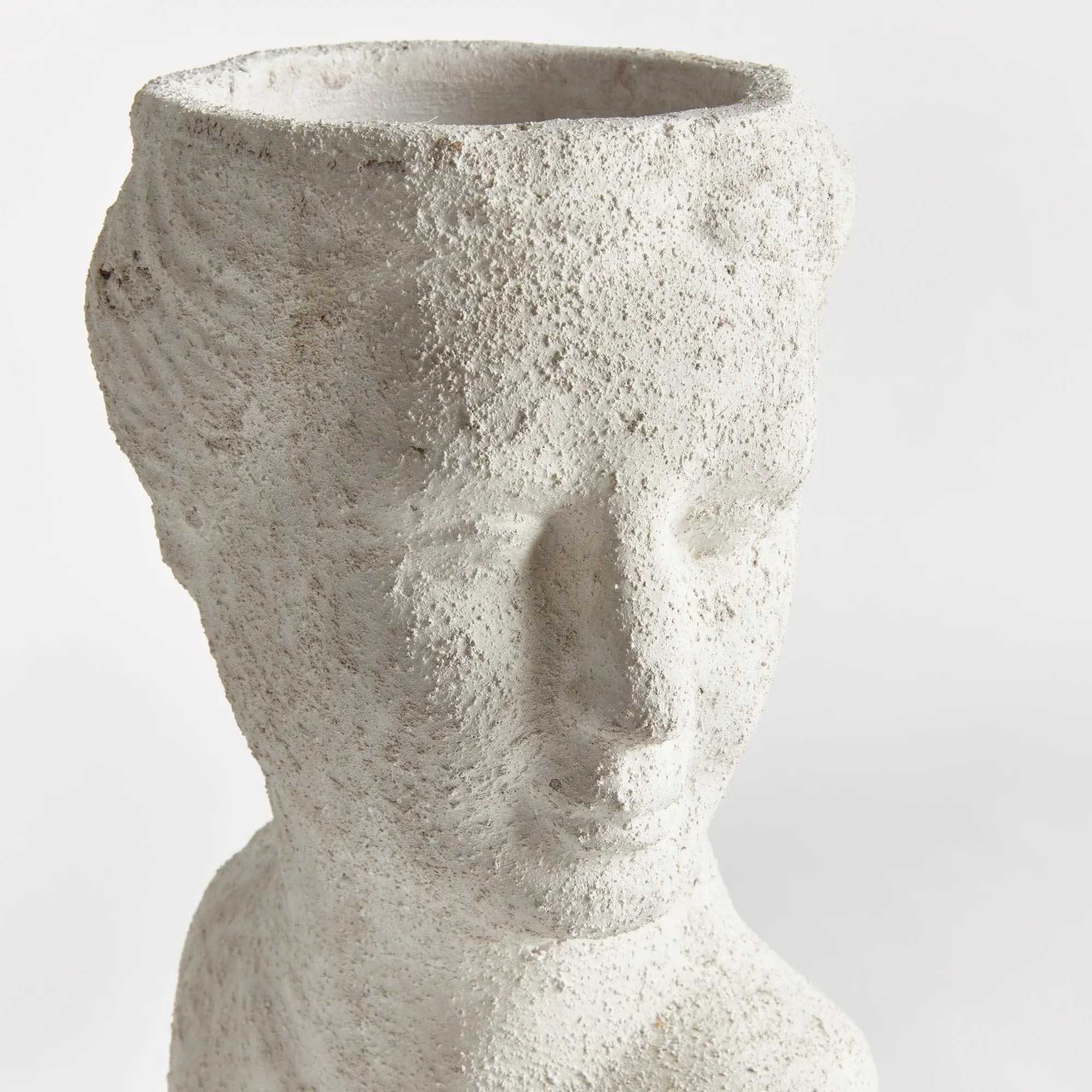 Weathered Garden Female Bust Planter | Limestone Finish Napa Home & Garden