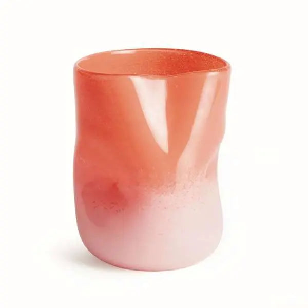 Malina Vase - Melon Ombre Mouth-Blown Glass (3 Styles) - Villa Decor & Design