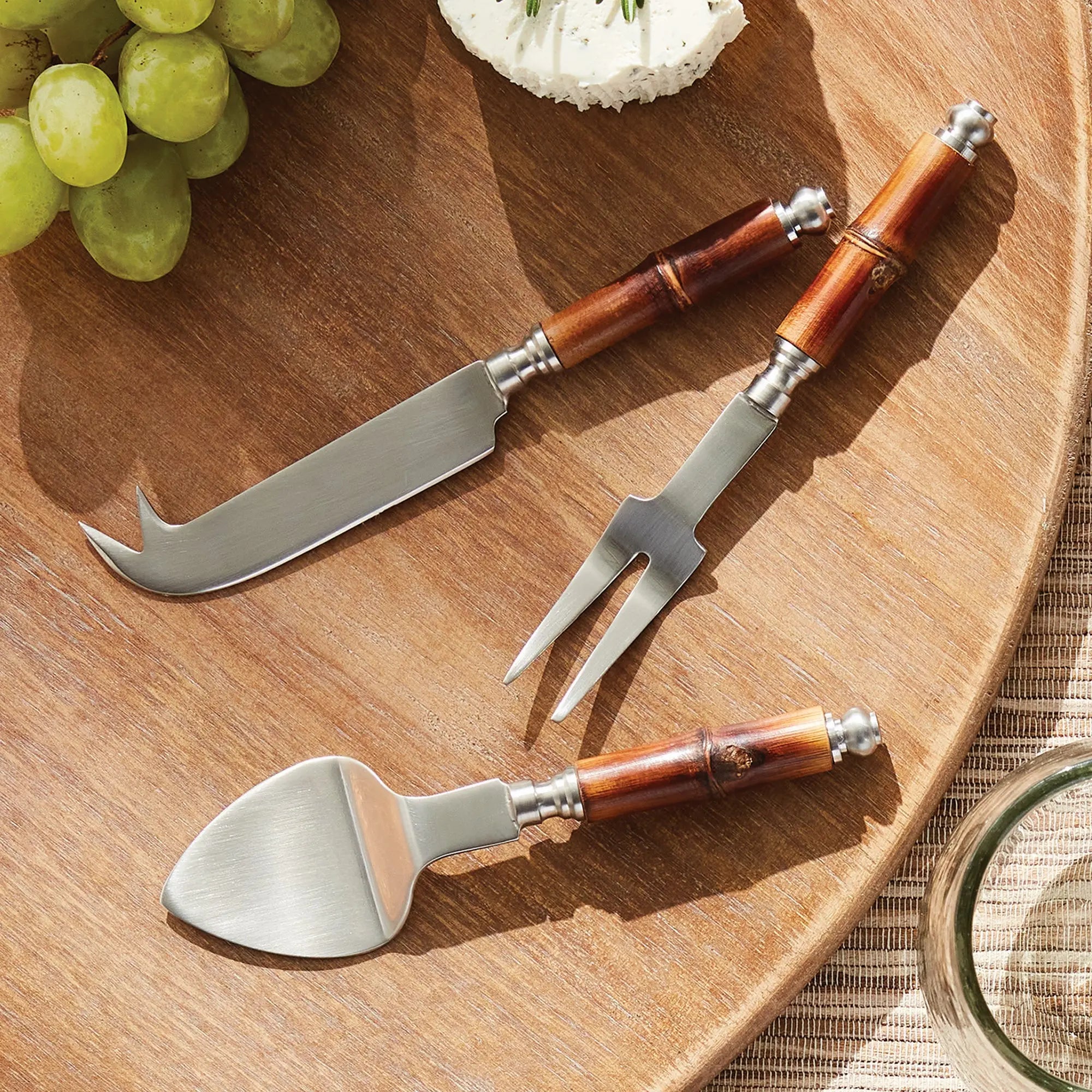 Barclay Butera Bamboo Cheese Knife Set