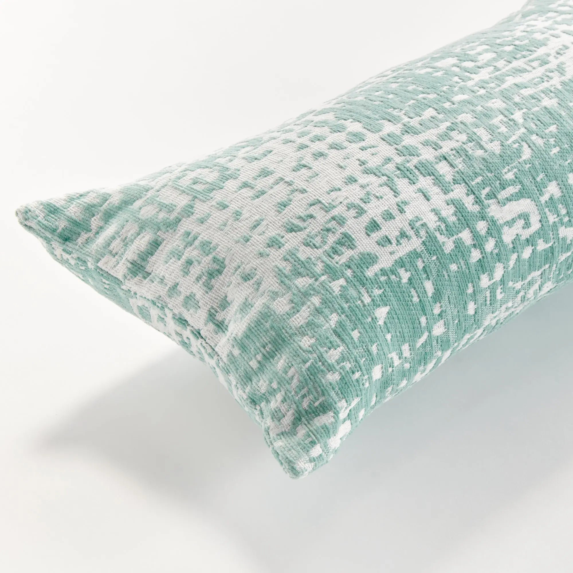 Hana indoor-outdoor pillow in seafoam