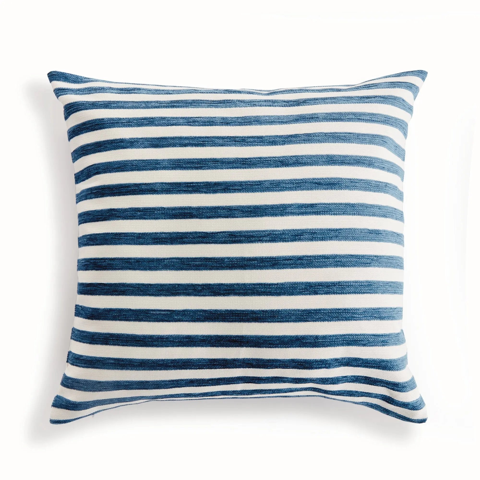Gideon Indoor-Outdoor Pillow - Dark Blue Jacquard | Eco-Friendly Napa Home & Garden
