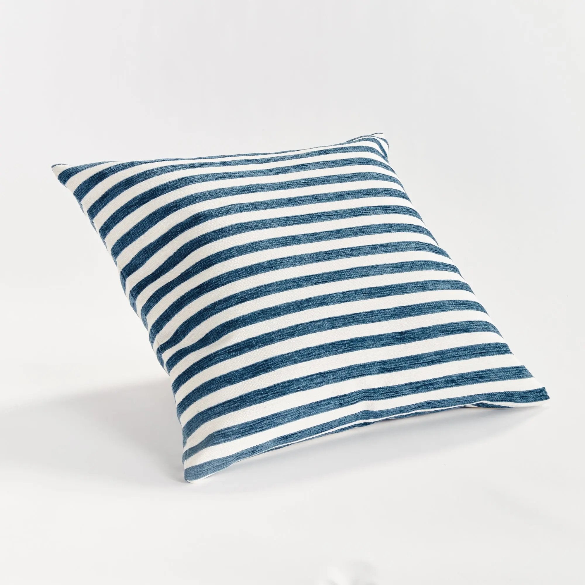 Gideon Indoor-Outdoor Pillow - Dark Blue Jacquard | Eco-Friendly Napa Home & Garden