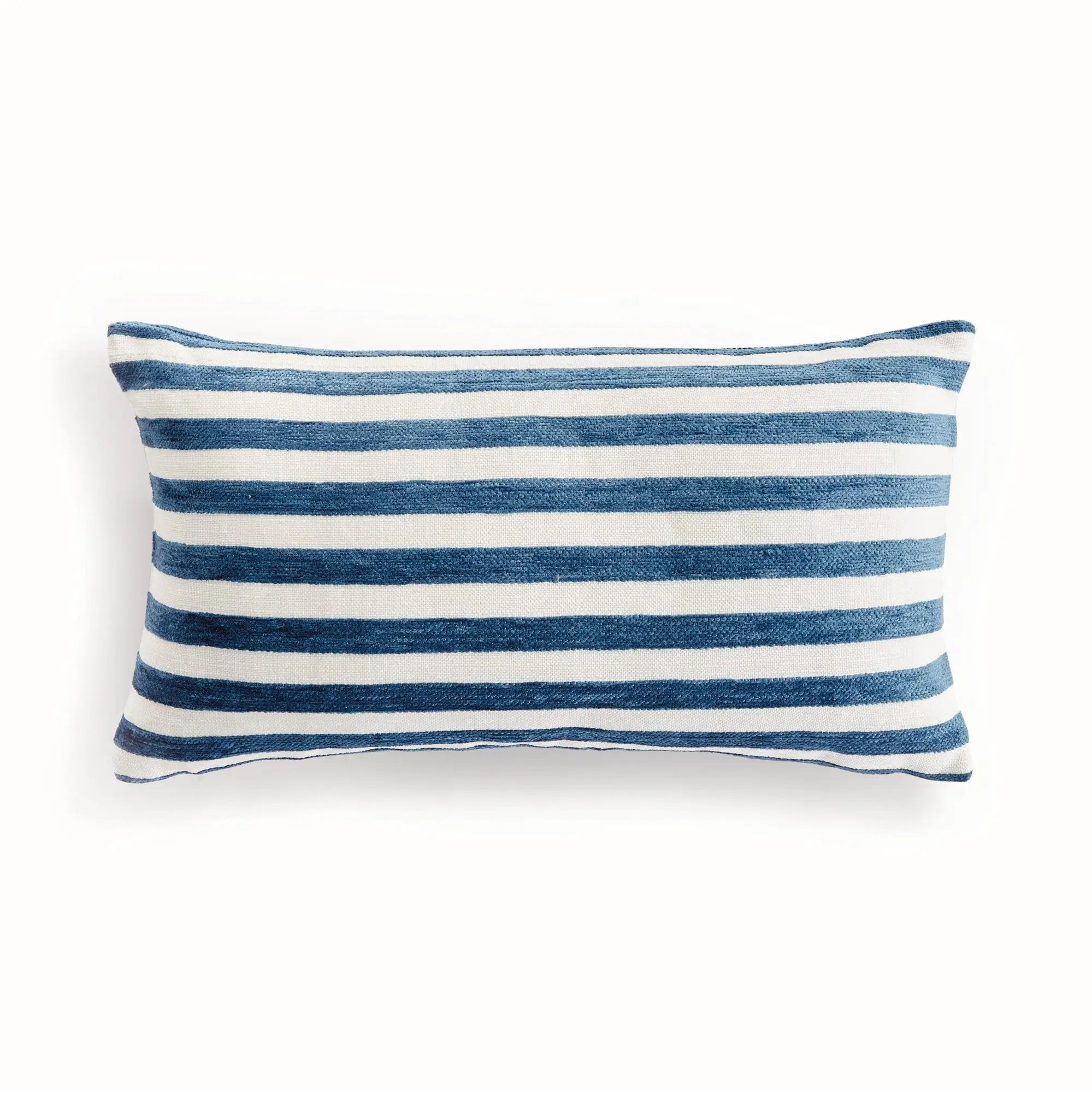 Gideon Indoor-Outdoor Pillow - Dark Blue Jacquard | Eco-Friendly Napa Home & Garden