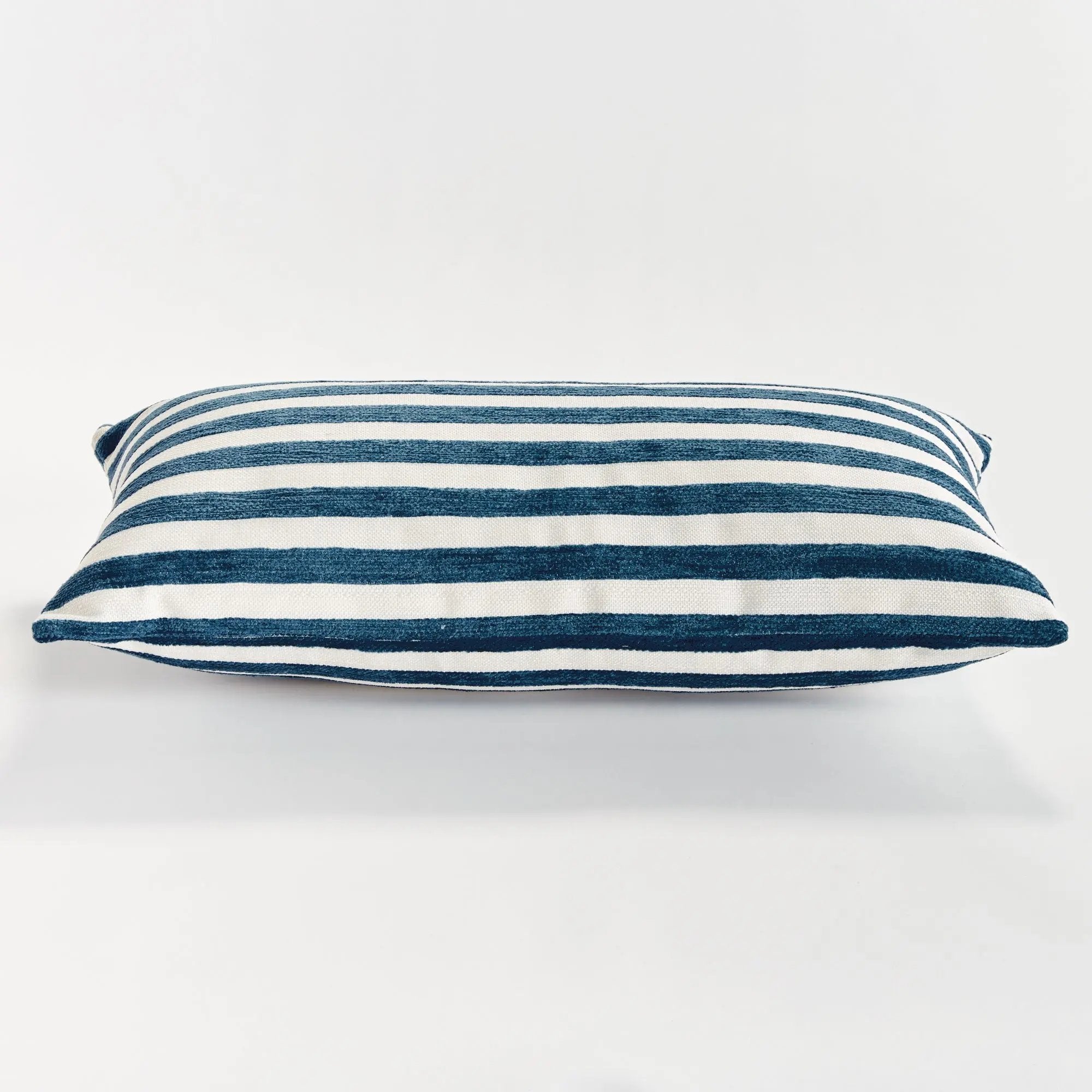 Gideon Indoor-Outdoor Pillow - Dark Blue Jacquard | Eco-Friendly Napa Home & Garden
