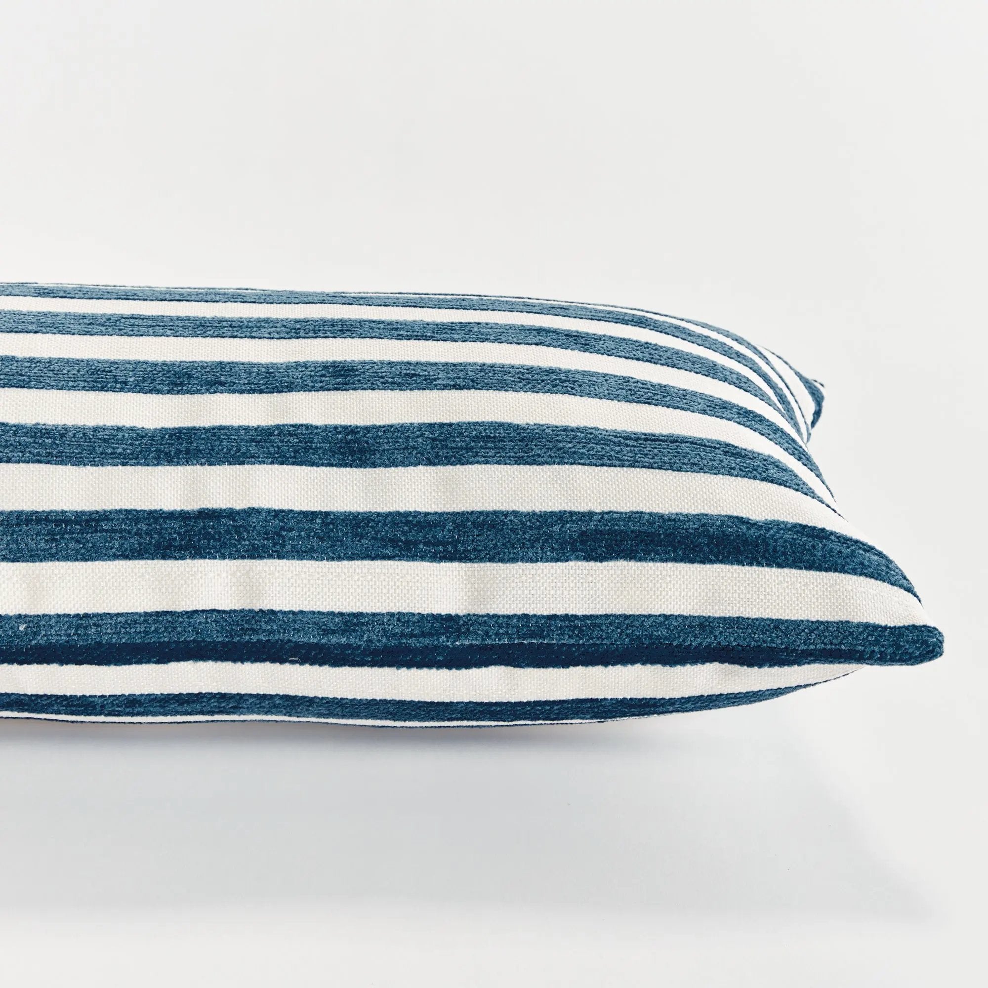 Gideon Indoor-Outdoor Pillow - Dark Blue Jacquard | Eco-Friendly Napa Home & Garden