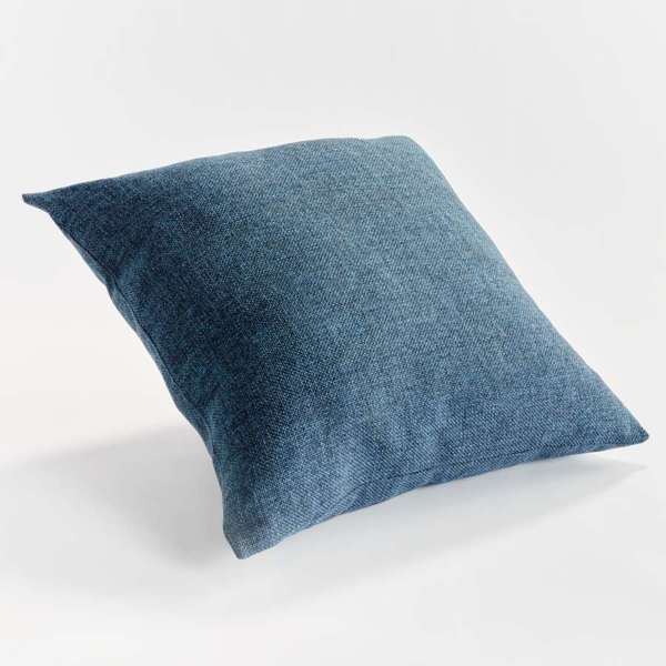 Bevin Indoor-Outdoor Pillow - Dark Blue Jacquard | Recycled Fiber Insert