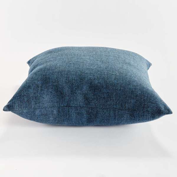 Bevin Indoor-Outdoor Pillow - Dark Blue Jacquard | Recycled Fiber Insert