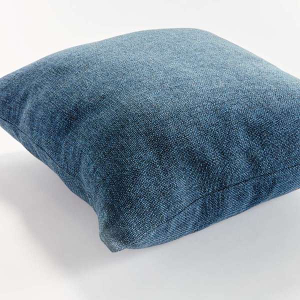 Bevin Indoor-Outdoor Pillow - Dark Blue Jacquard | Recycled Fiber Insert