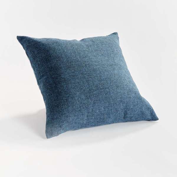 Bevin Indoor-Outdoor Pillow - Dark Blue Jacquard | Recycled Fiber Insert Napa Home & Garden