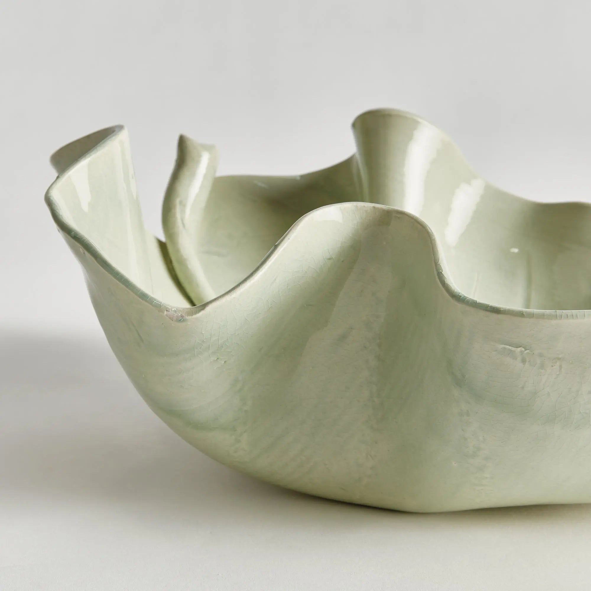 MORICENTO LEAF SCULPTURE LARGE - CELADON