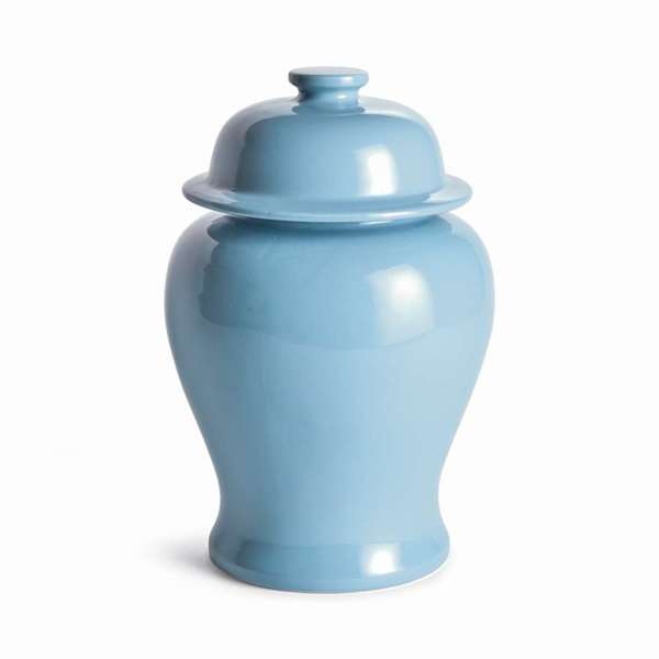 Koa Lidded Mini Wide Ginger Jar – Small or Large | Green, Blue, or White Ceramic