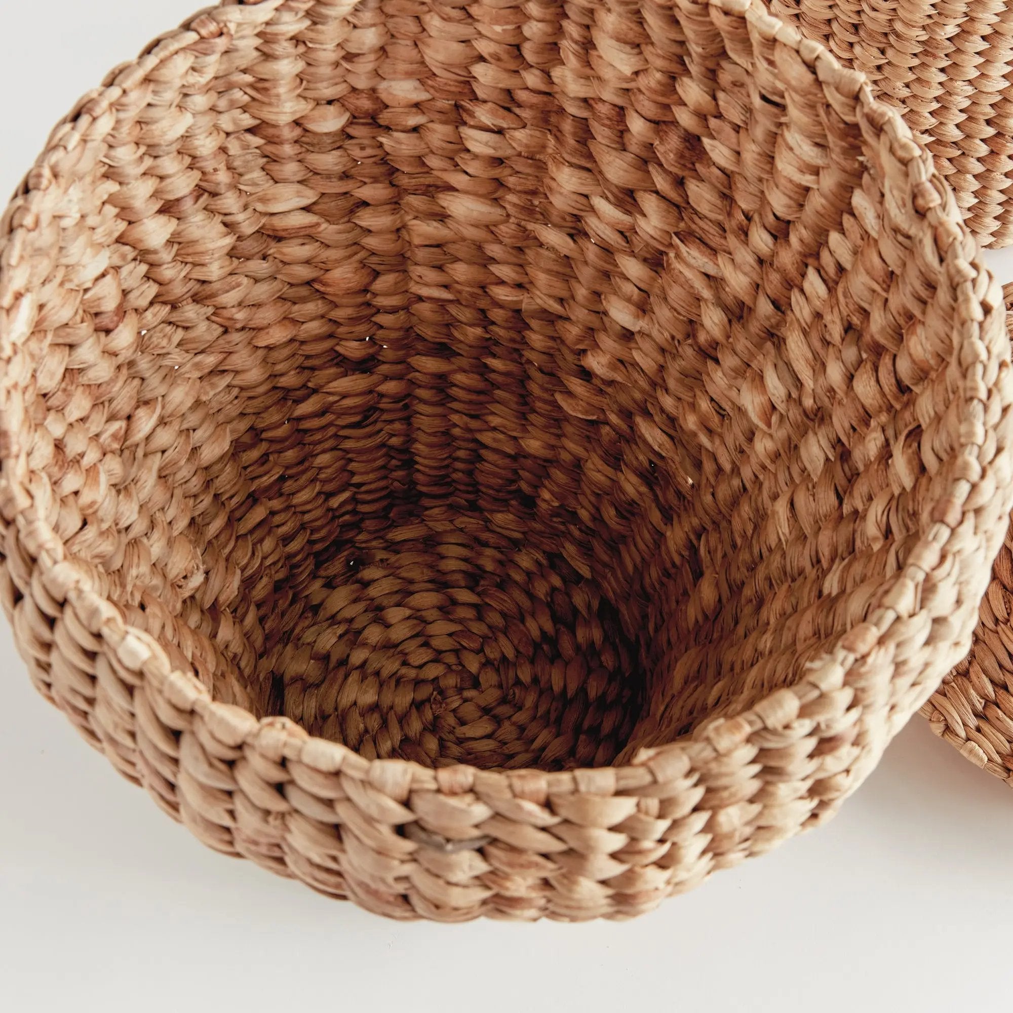 Water Hyacinth Ginger Jars – Set of 2 | Woven Decorative Jars Napa Home & Garden