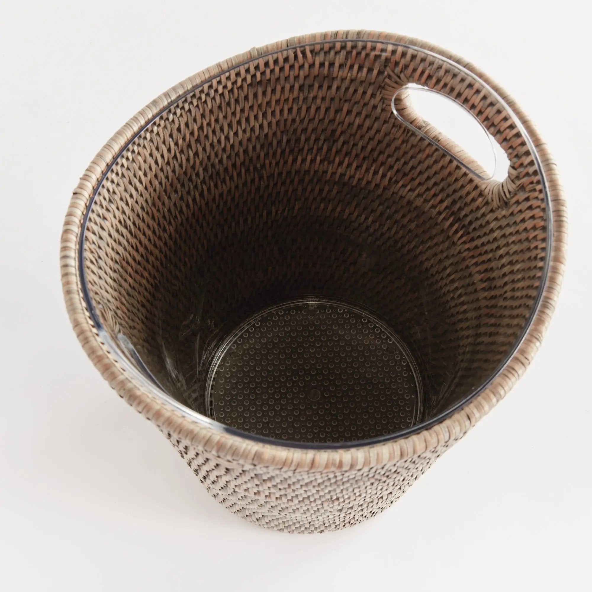 Burma Rattan Beverage Tub - Graywash | SMALL