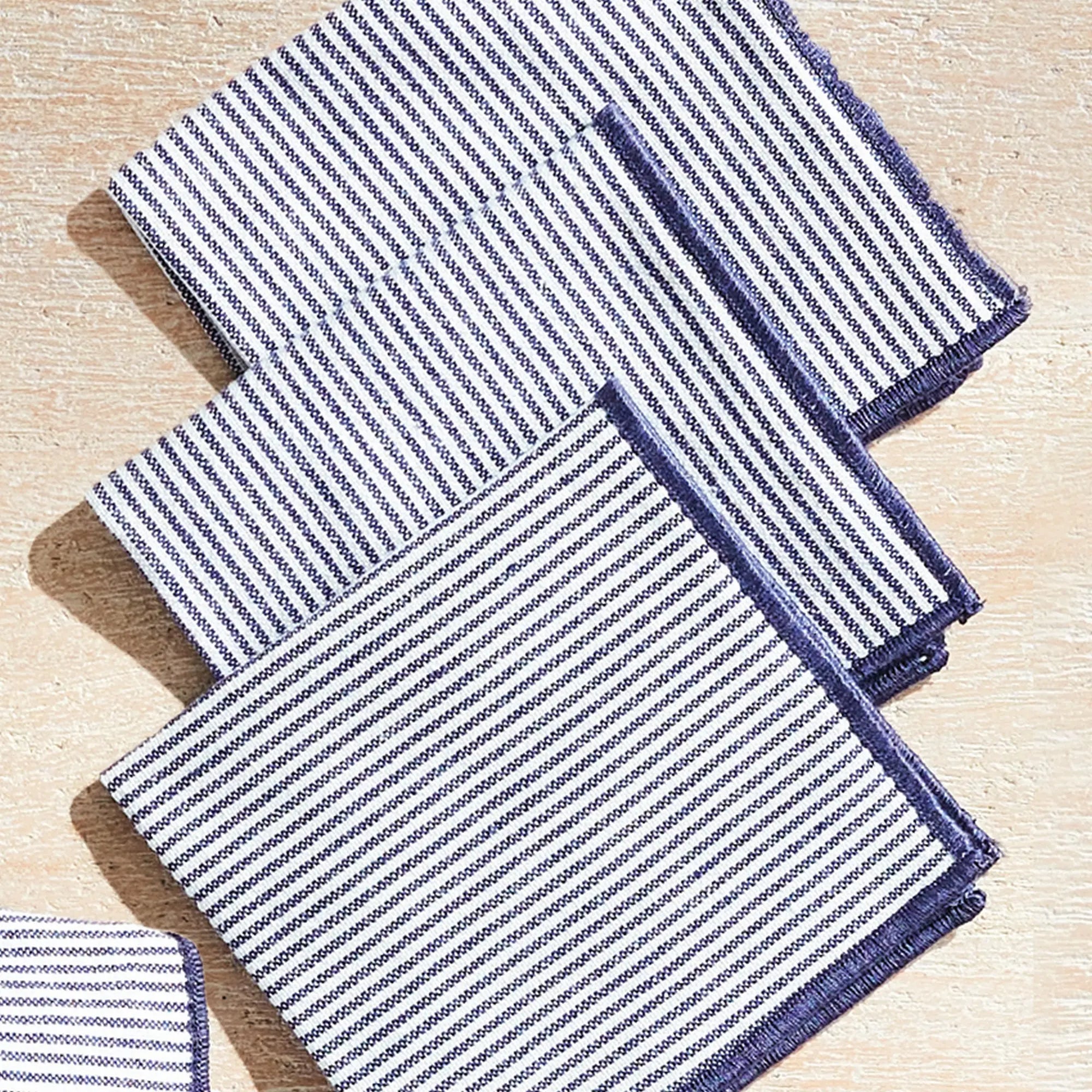 Barclay Butera Navy Cocktail Napkins Set