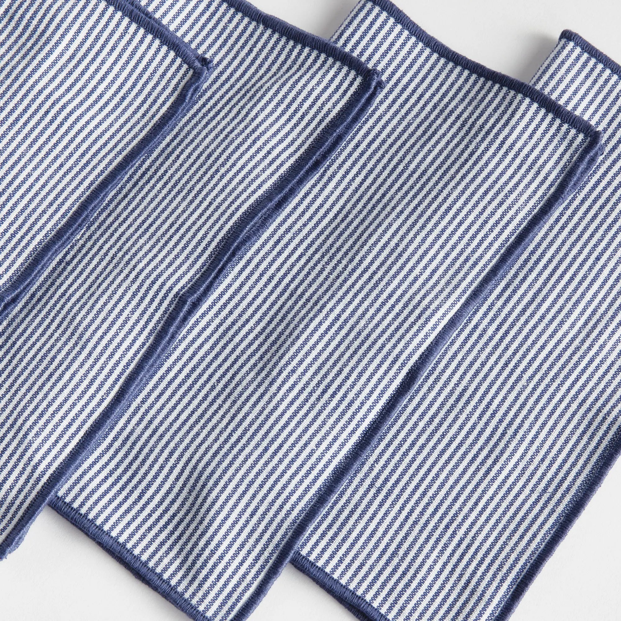 Barclay Butera Navy Cocktail Napkins Set