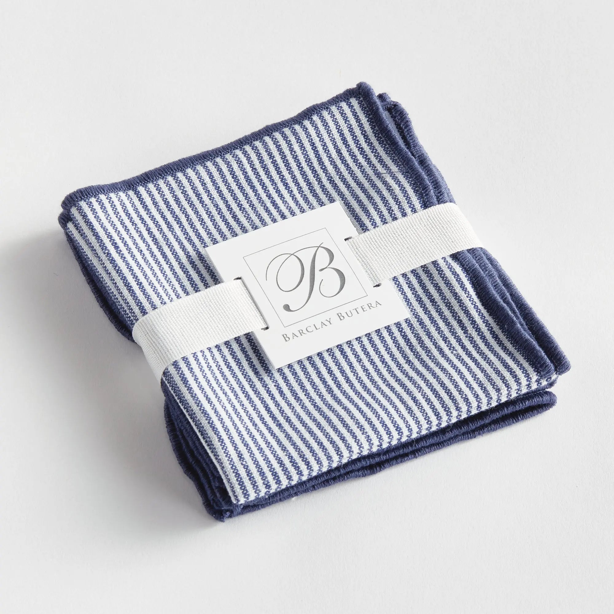 Barclay Butera Navy Cocktail Napkins Set