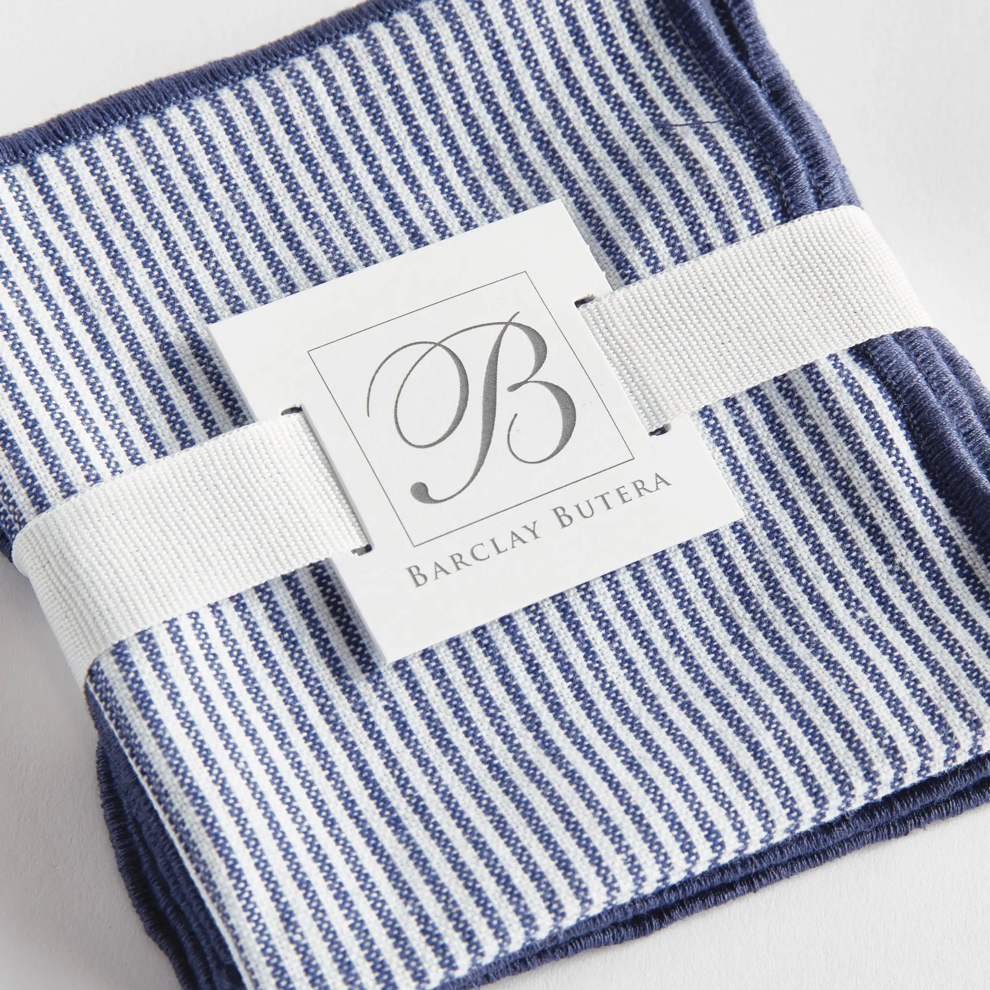 Barclay Butera Navy Cocktail Napkins Set