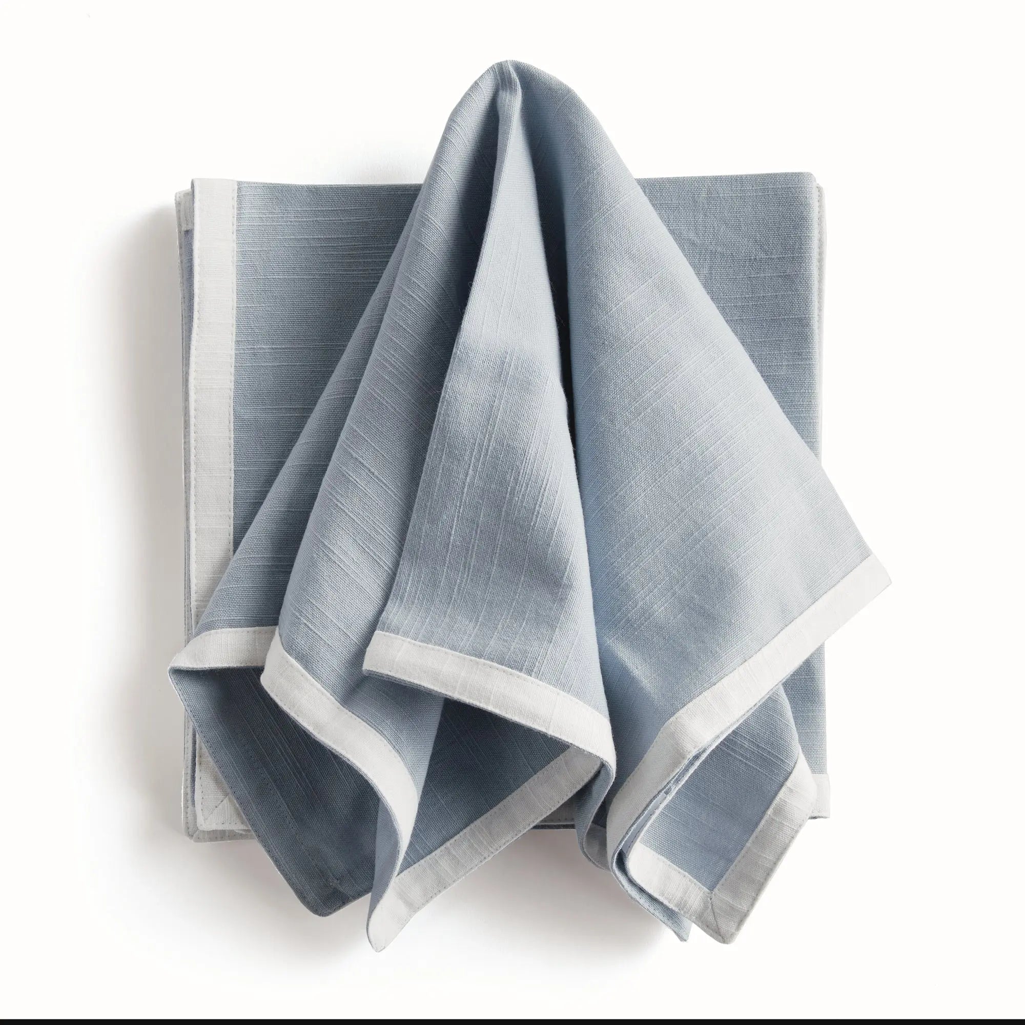 Paige Dinner Napkins (Blue/White), SET OF 4