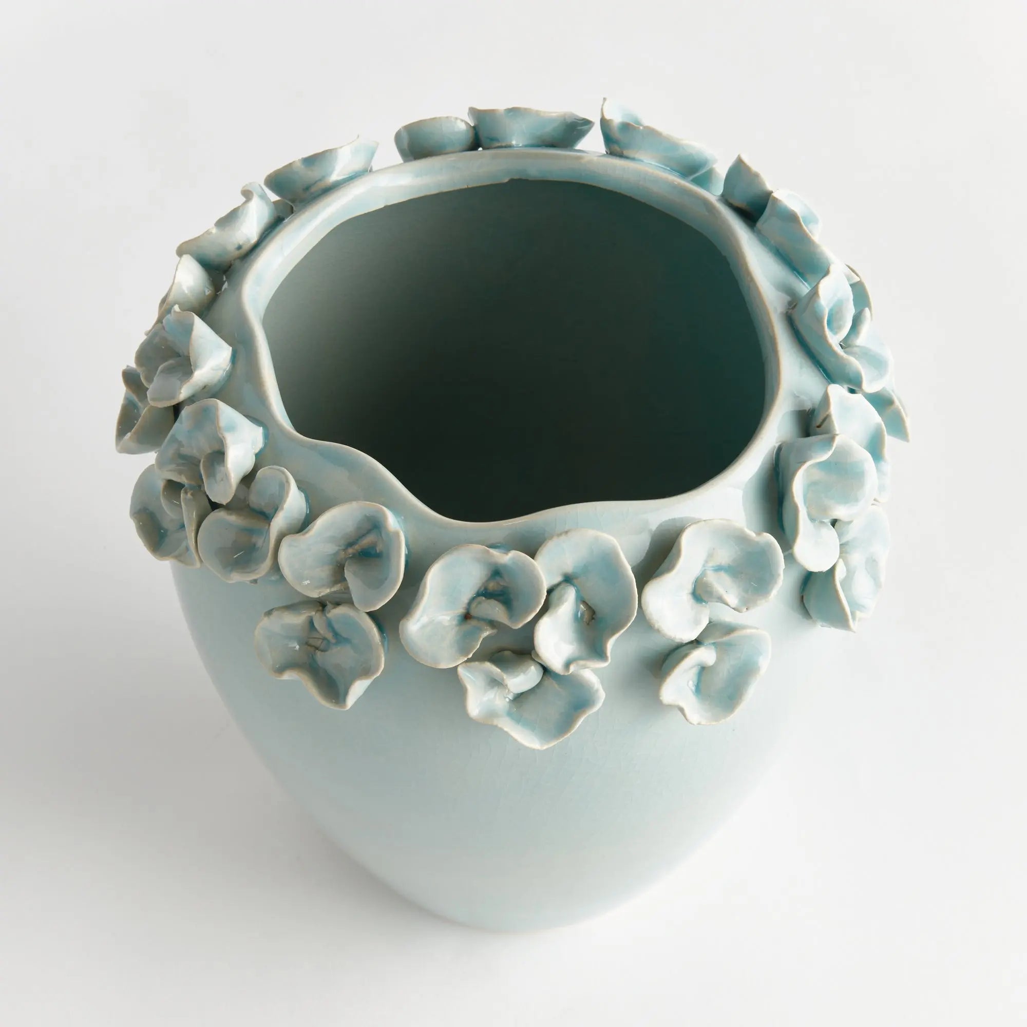 Petite Fleur Vase Tall - Ice Blue