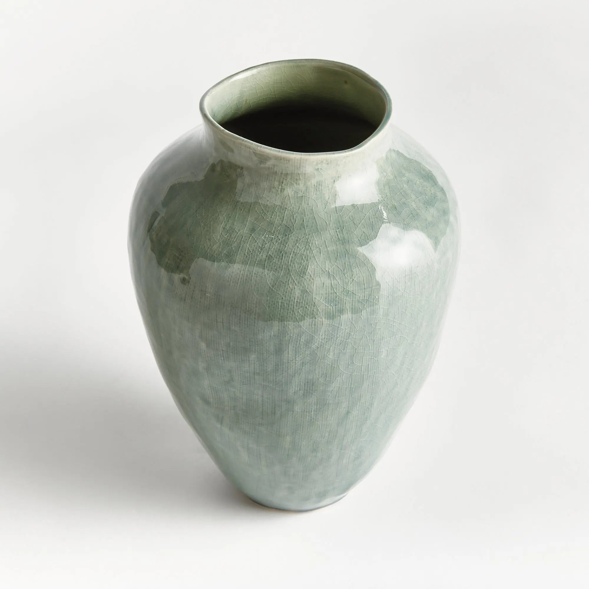 Barclay Butera Ojai Ceramic Vase – Small, Sage