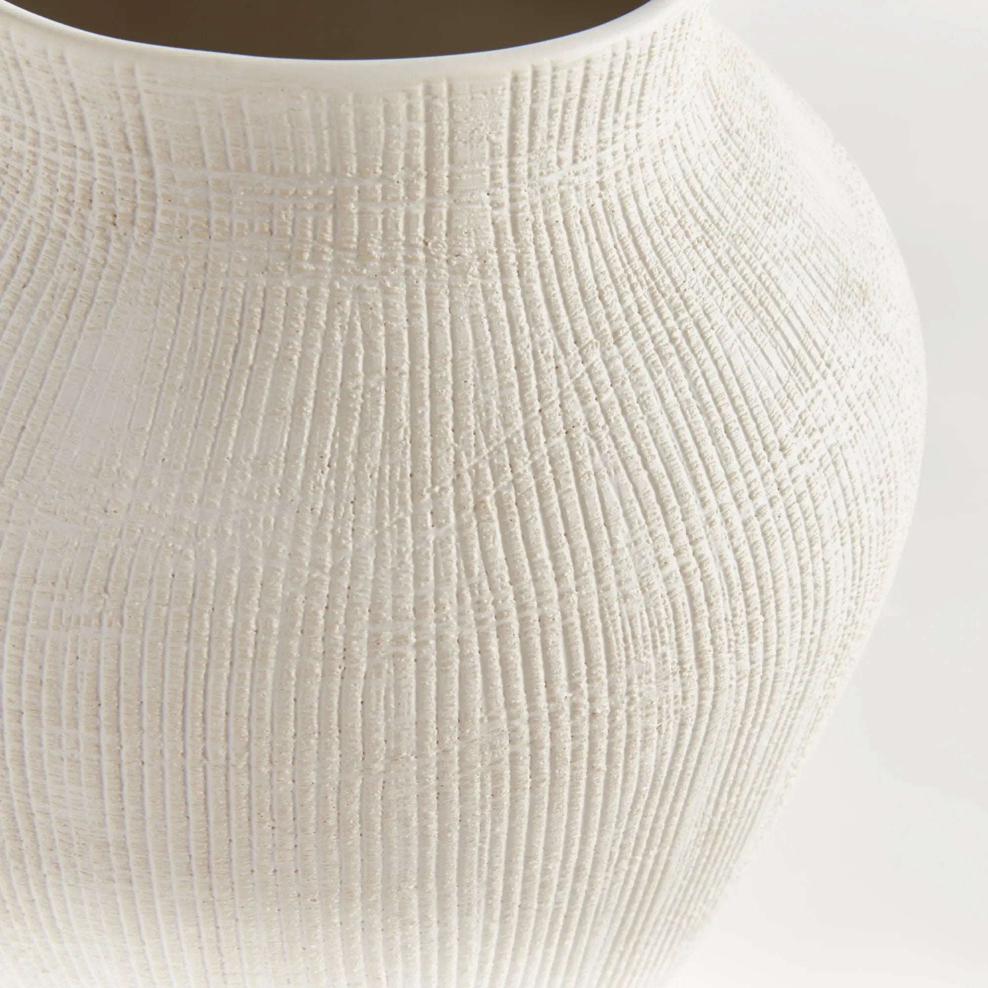 BARCLAY BUTERA OJAI VASE LARGE - WHITE