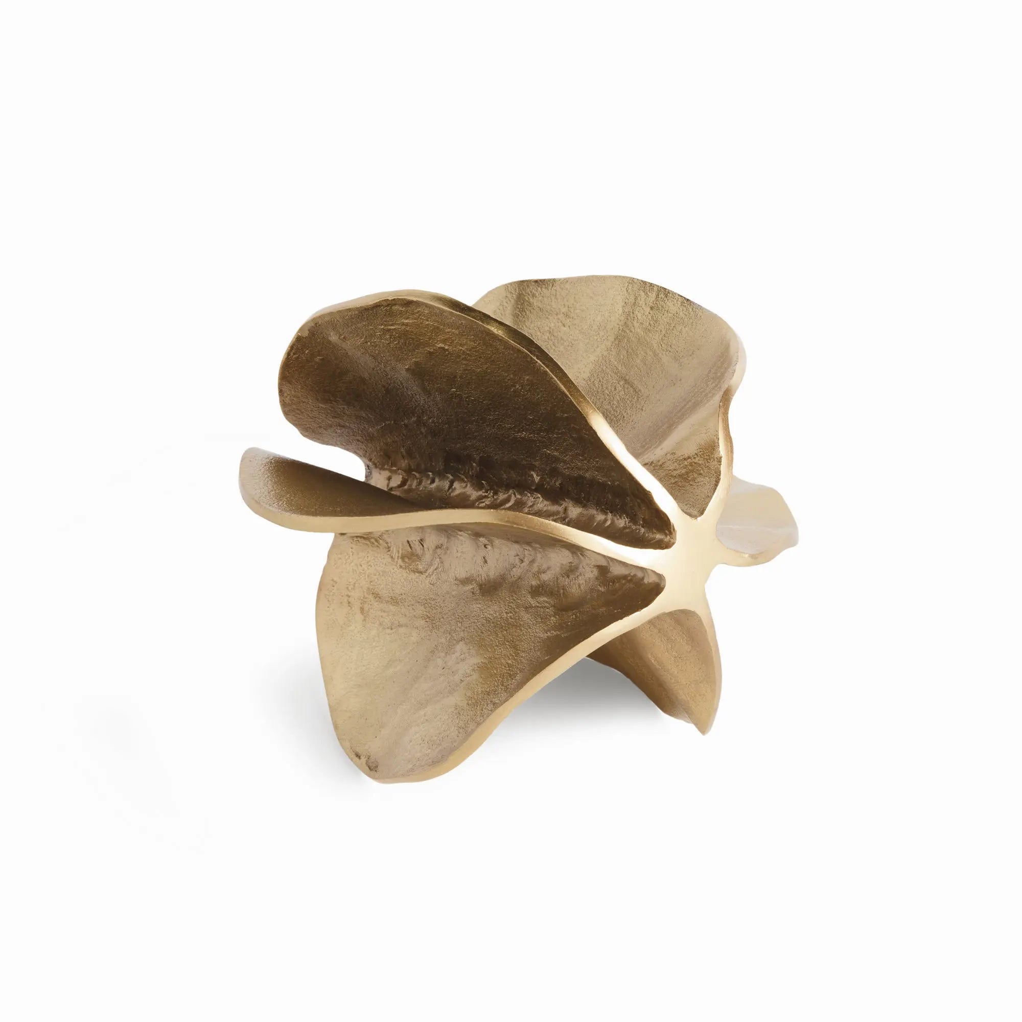 Devin Sculpture - Gold Cast Aluminum Organic Sculpture - Villa Decor & Design