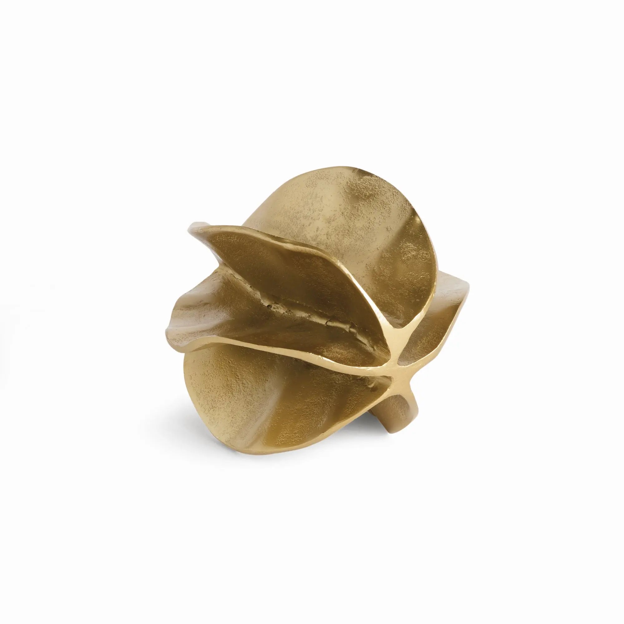 Devin Sculpture - Gold Cast Aluminum Organic Sculpture - Villa Decor & Design