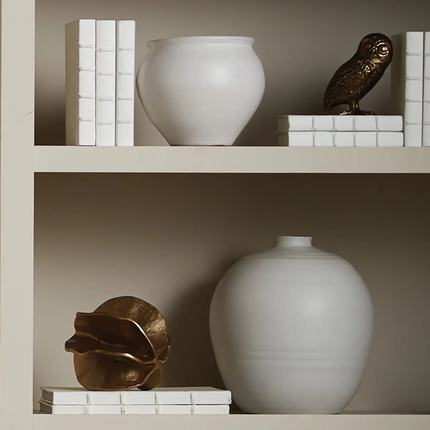 Devin Sculpture - Gold Cast Aluminum Organic Sculpture - Villa Decor & Design