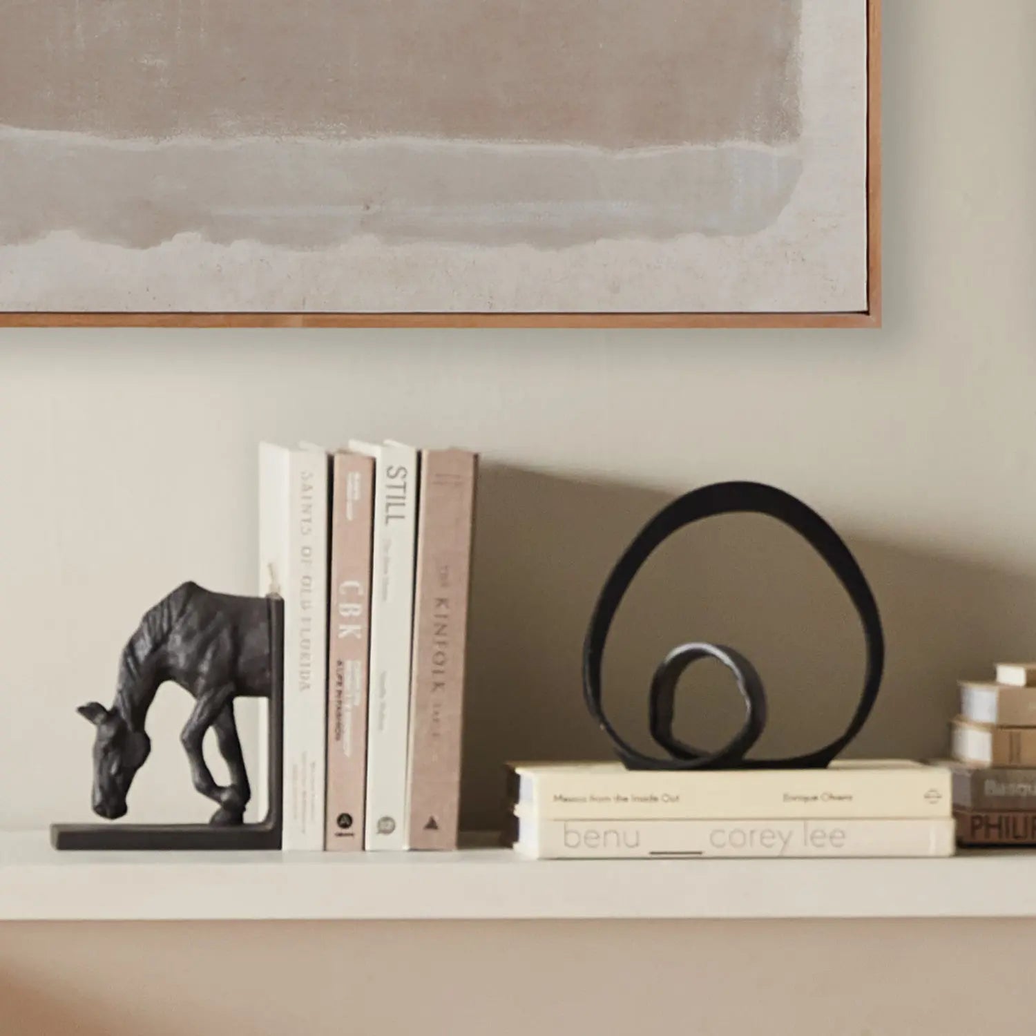 Beatrix Abstract Sculpture - Organic Cast Aluminum Accent (Gold or Black) - Villa Decor & Design