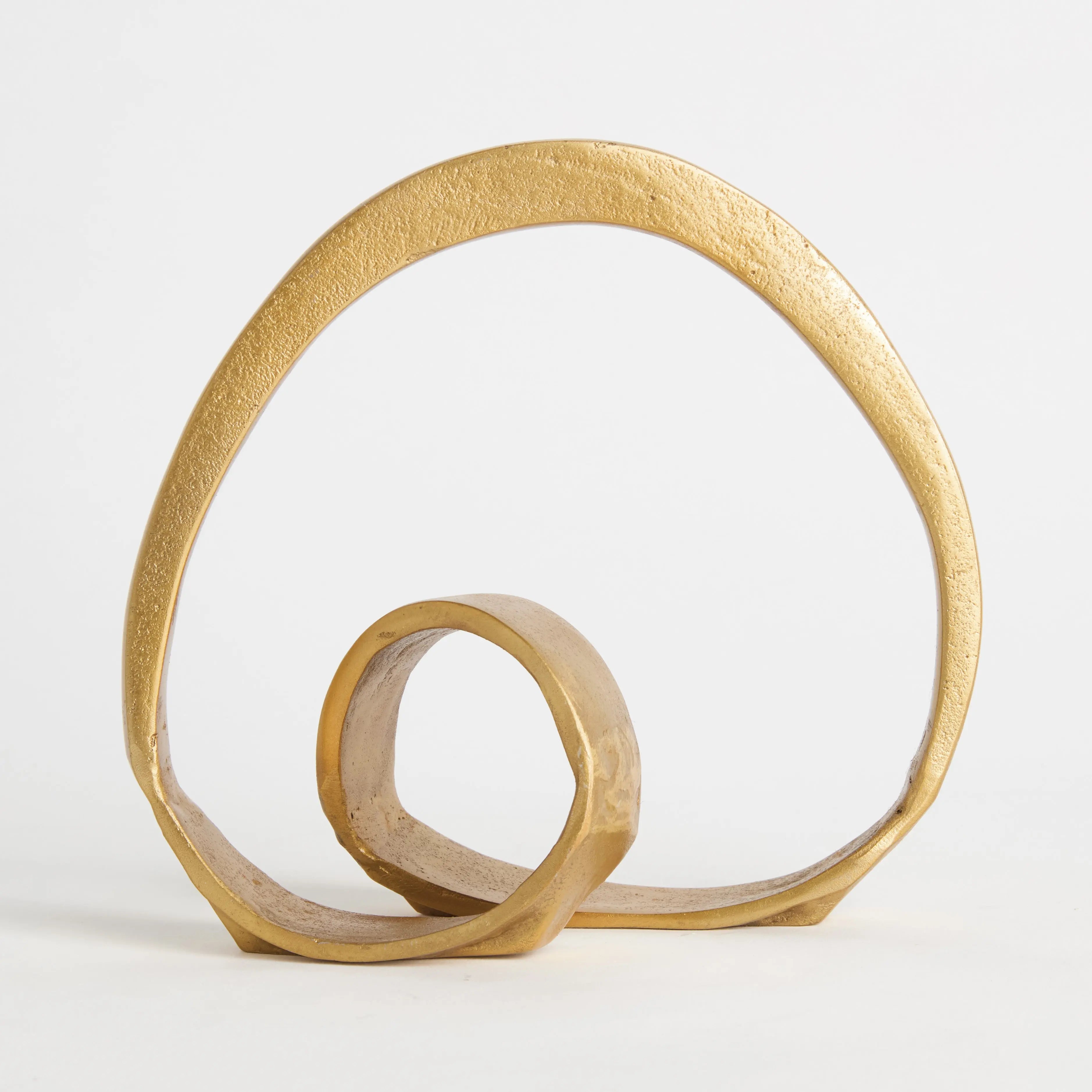 Beatrix Abstract Sculpture - Organic Cast Aluminum Accent (Gold or Black) - Villa Decor & Design