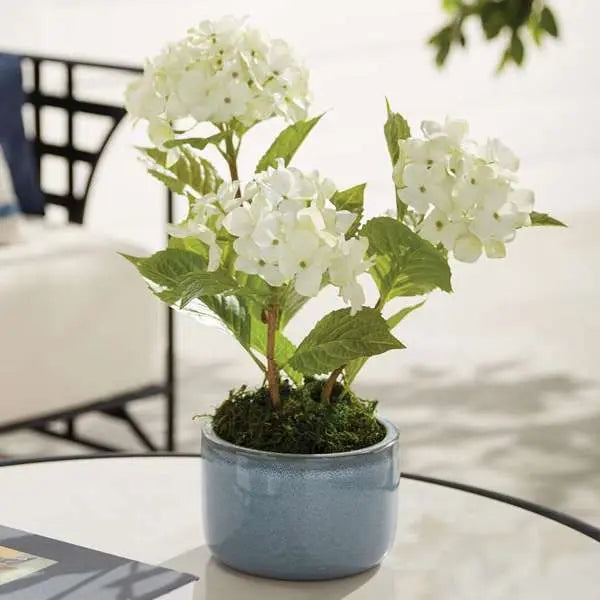 Aylin Pot Set - Set of 3 Blue Reactive Glaze Earthenware - Villa Decor & Design