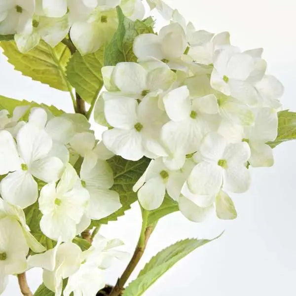 Hydrangea Drop-in - 18" Realistic Faux Hydrangea (White or Blue) - Villa Decor & Design