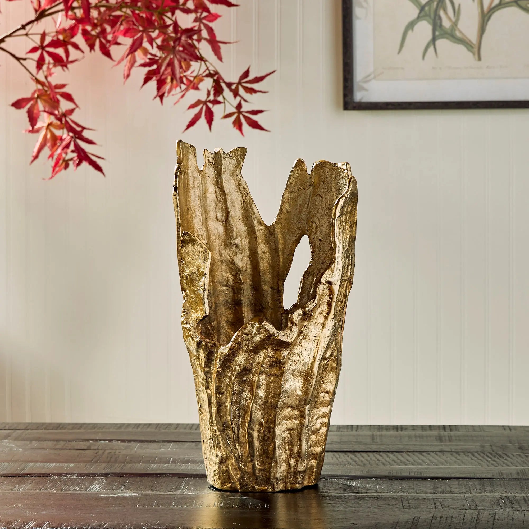 Arbre Sculptural Vase – Gold (Small)