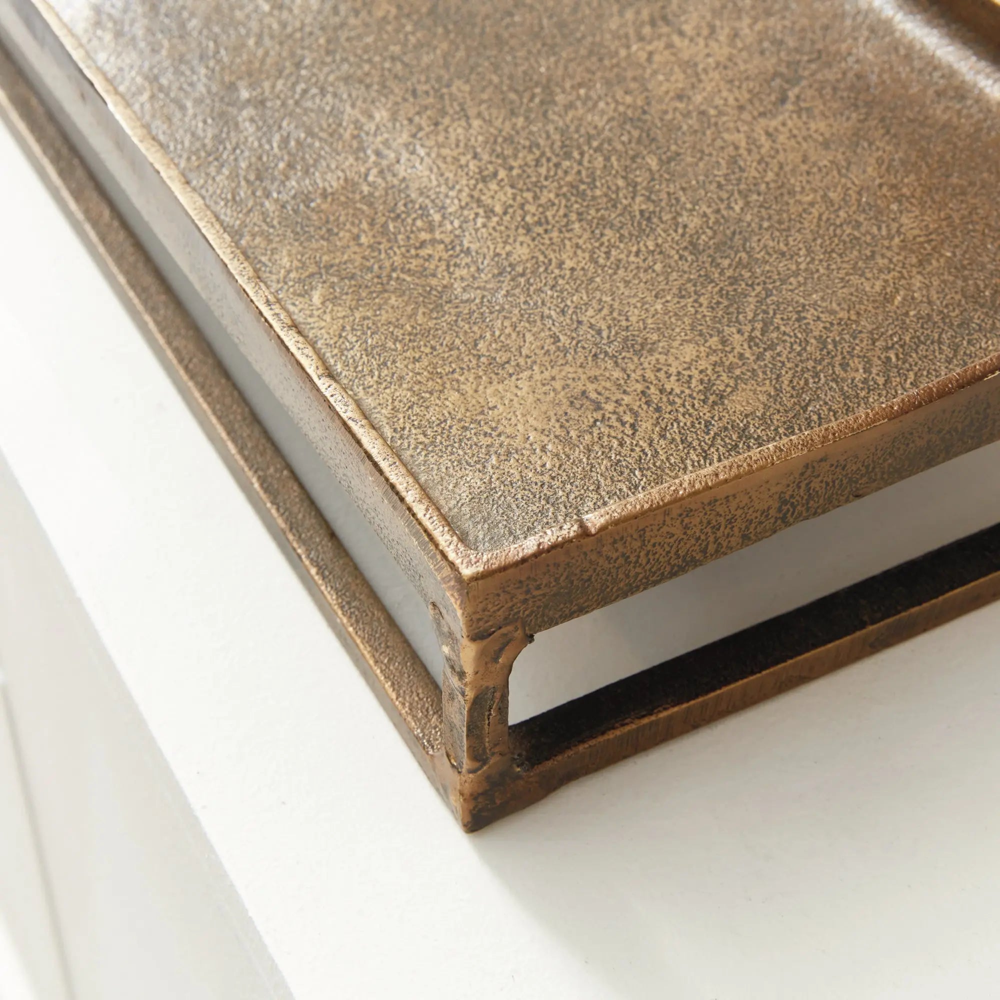 Raised Rectangular Aluminum Tray