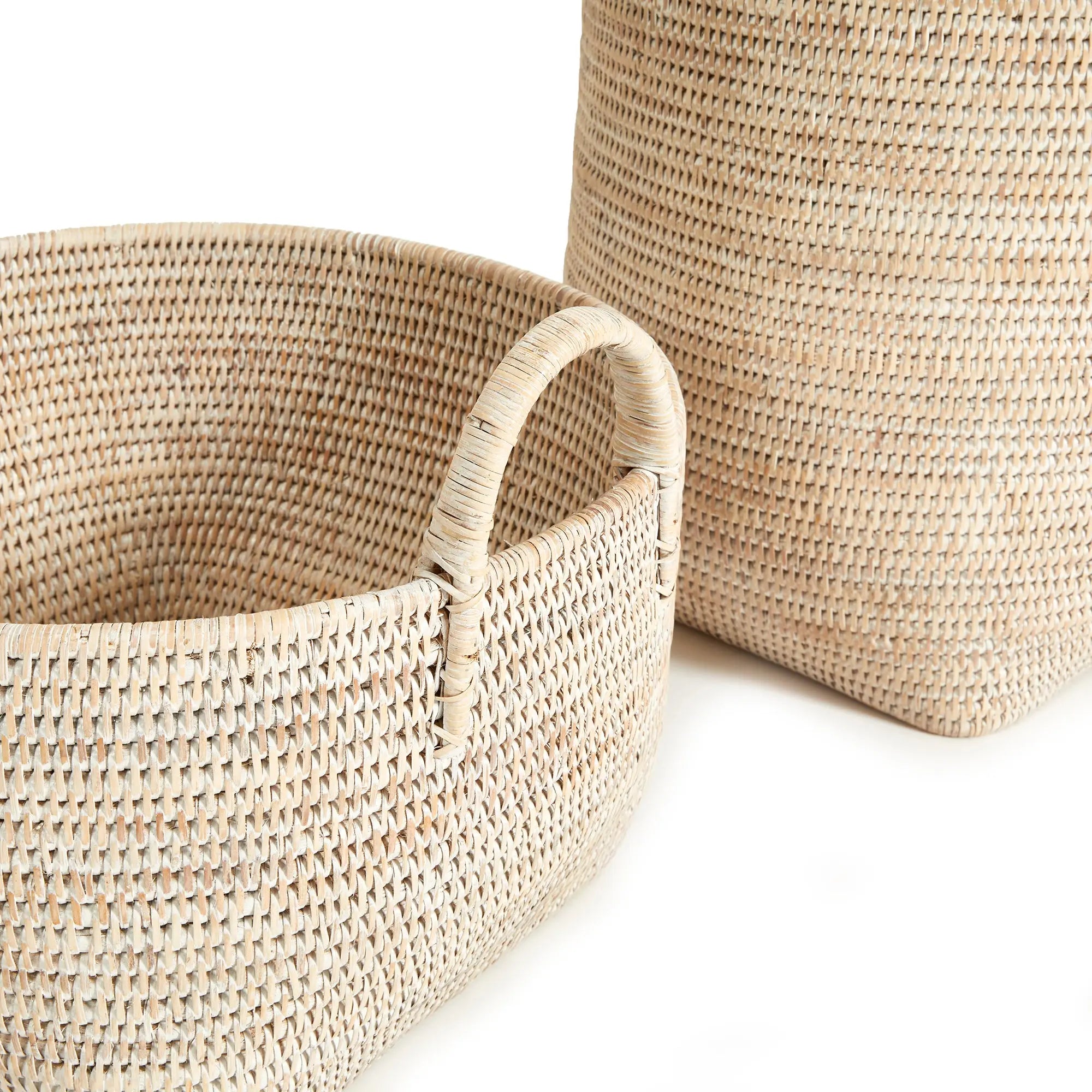 BURMA RATTAN ORCHARD BASKETS, SET OF 2 Villa Decor & Design