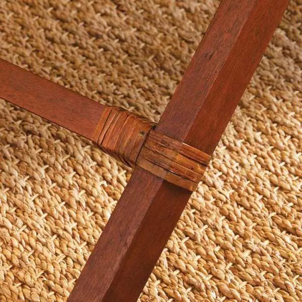 Burma Rattan Butler Tray Table - Foldable, Detachable Tray | Whitewash or Warm Brown Finish Napa Home & Garden