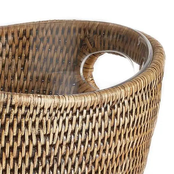 BURMA RATTAN BEVERAGE TUB SMALL