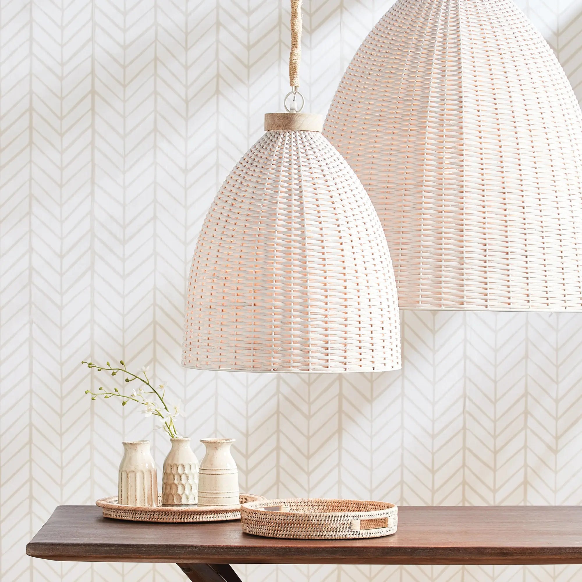 SALINAS PENDANT - Whitewash