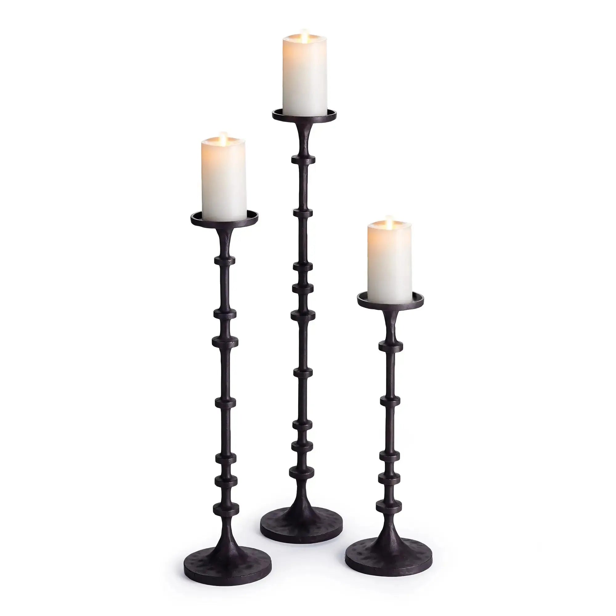 ABACUS CANDLE STANDS, SET OF 3 Villa Decor & Design