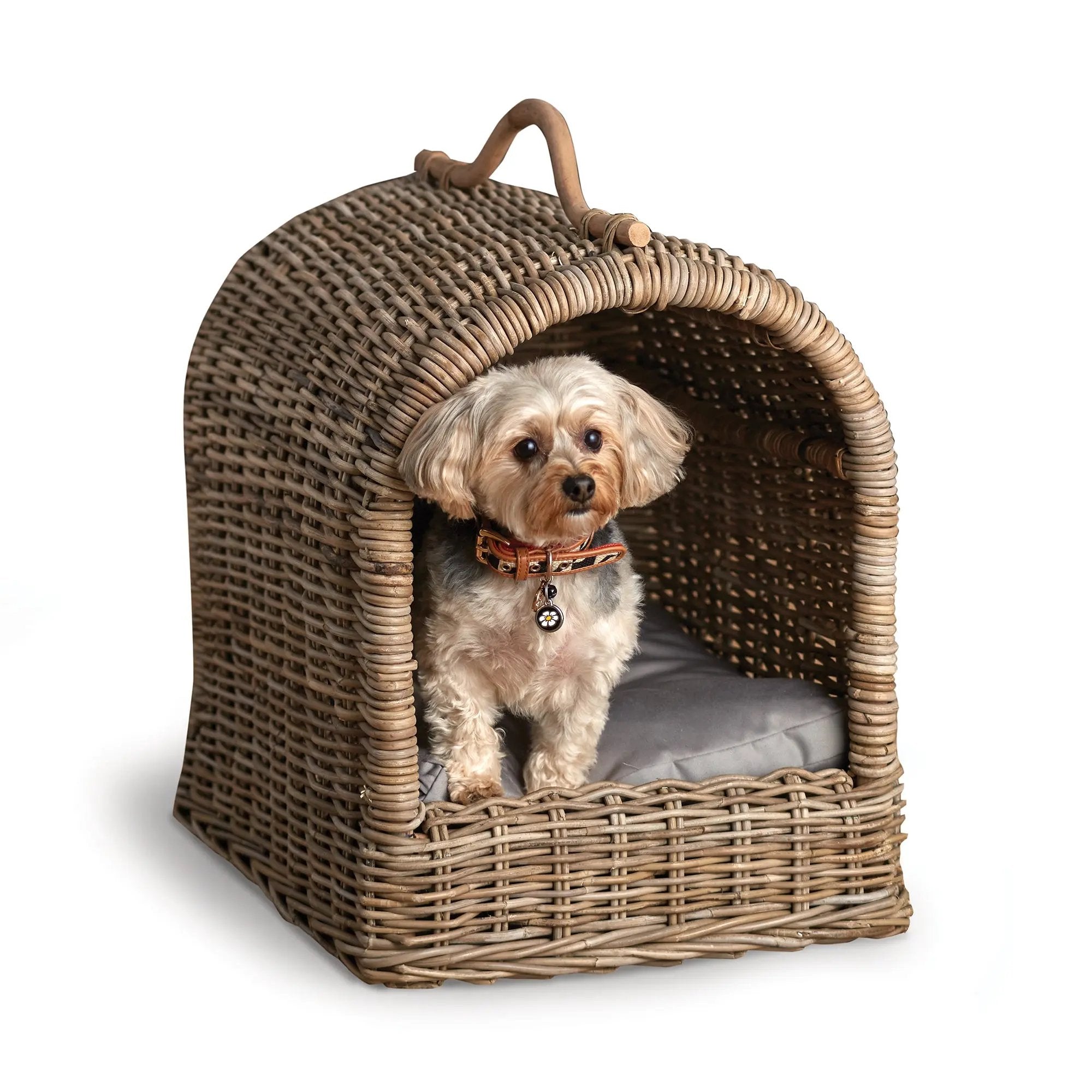 Small Normandy pet bed in stylish dove gray finish