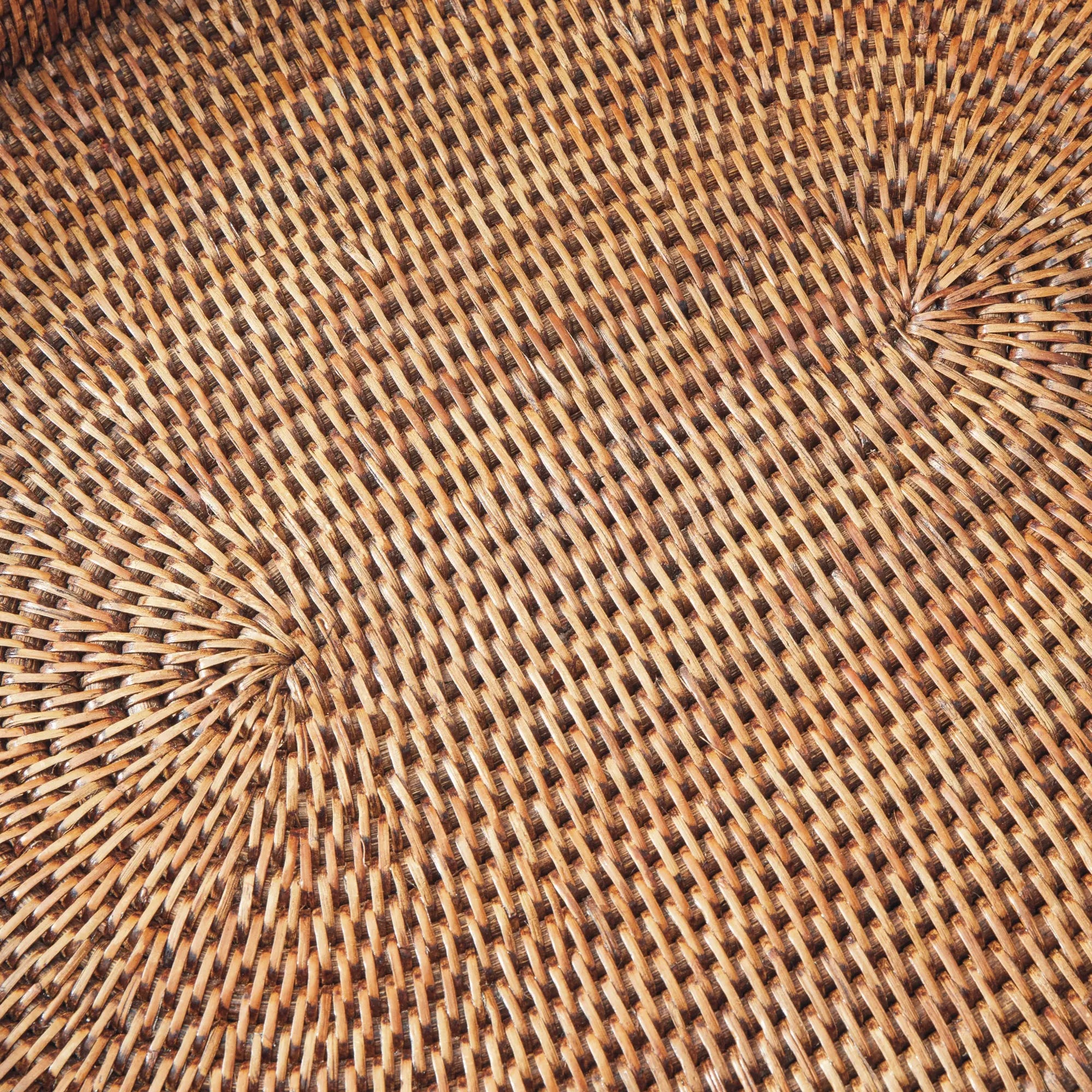 Burma Rattan Oval Serving Trays - Set of 3 Tight-Weave Baskets (3 Finishes) - Villa Decor & Design