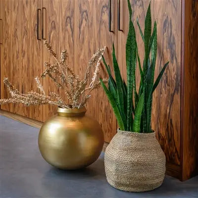 Round Jute Storage Basket