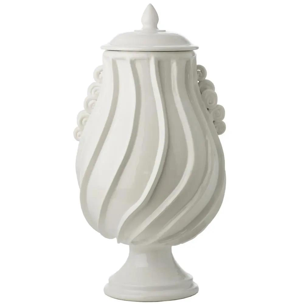 Santa Barbara Urn, Matte White Abigails