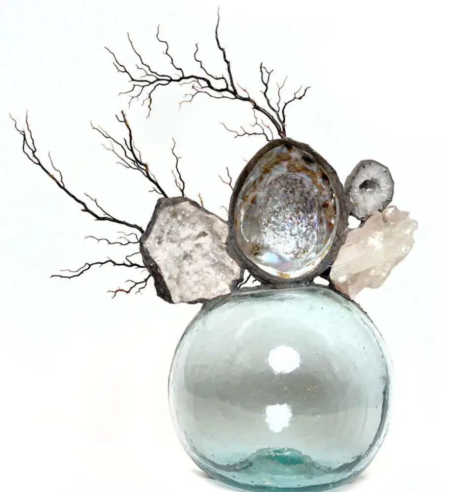 Abalone Geode Seafan Vase Jamie Dietrich Decorative Vase