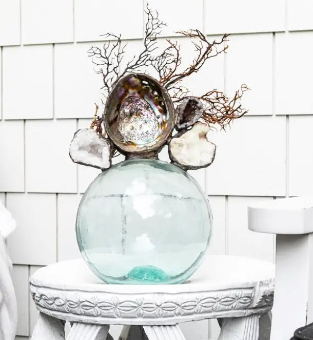 Abalone Geode Seafan Vase Jamie Dietrich Decorative Vase
